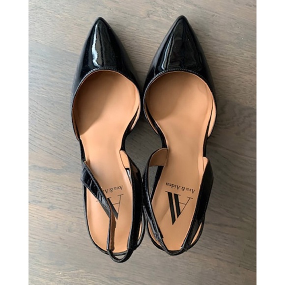 Ava & Aiden | Patent Leather Slingback Heels - Picture 6 of 11